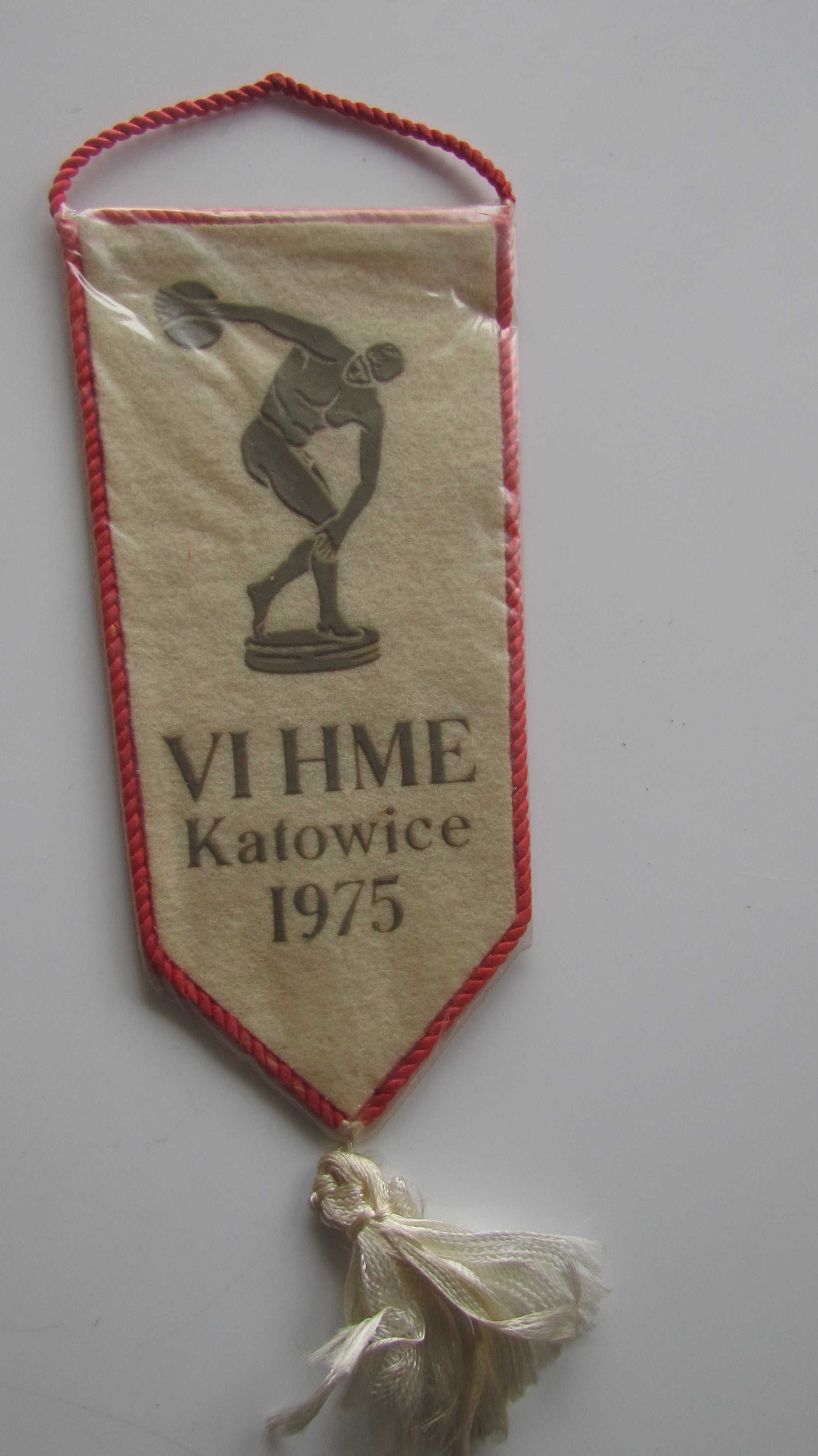 Proporczyk Halowe Mistrzostwa Europy w Lekkoatletyce Katowice 1975