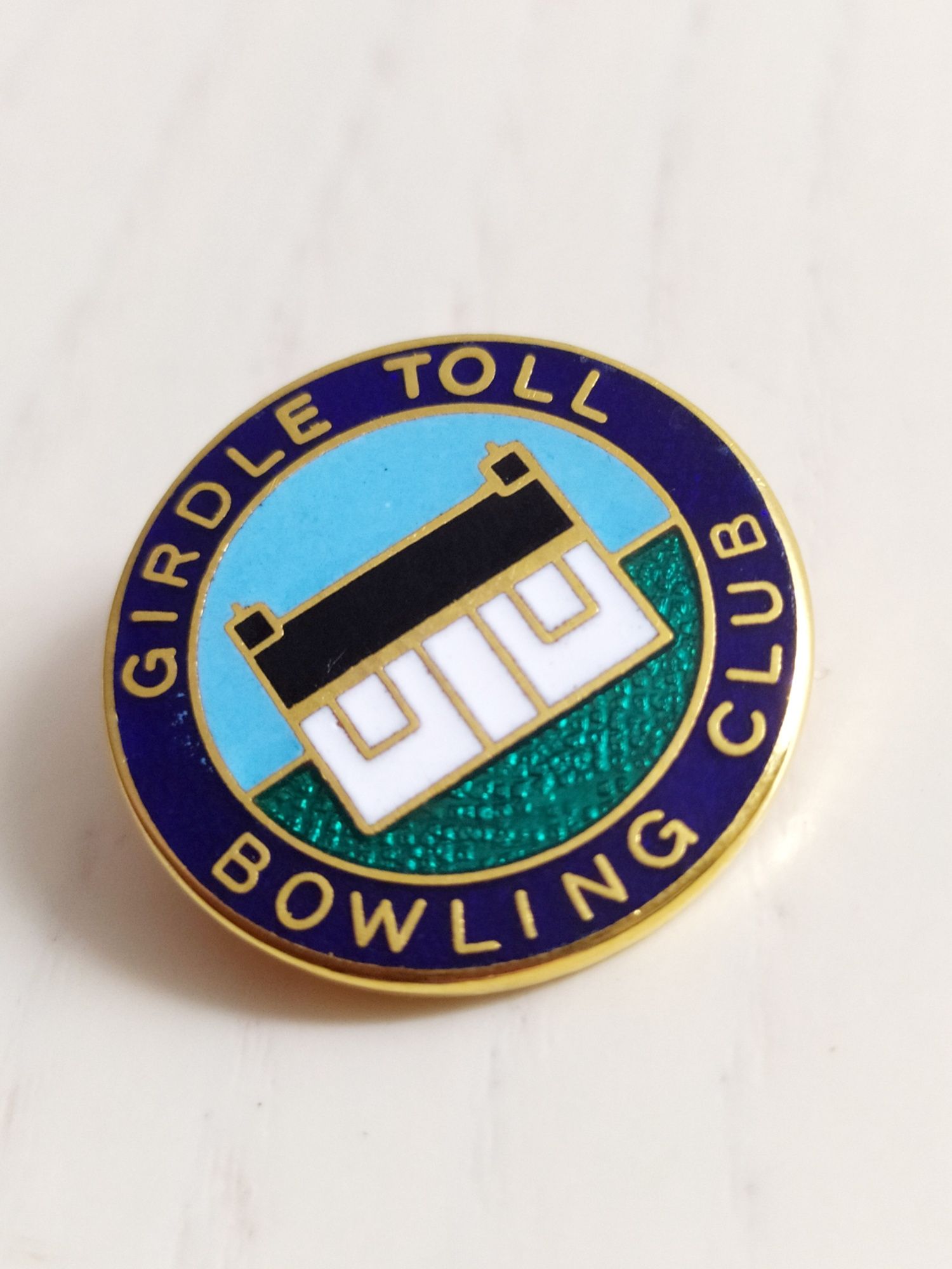 Из Шотландии значок Bowling Club домик коттедж Scotland England