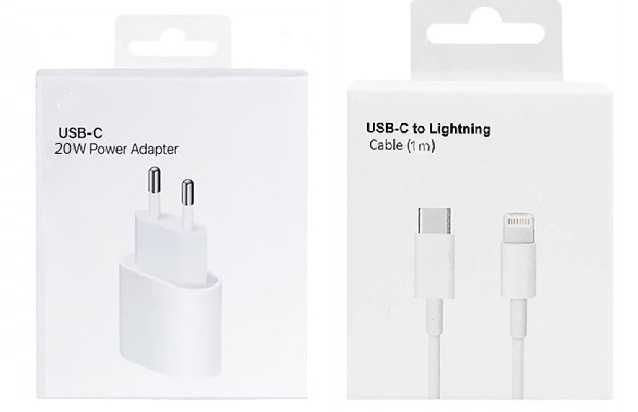 Ładowarka Kabel Zestaw do Ładowania IPhona Apple USB-C Kostka + GRATIS