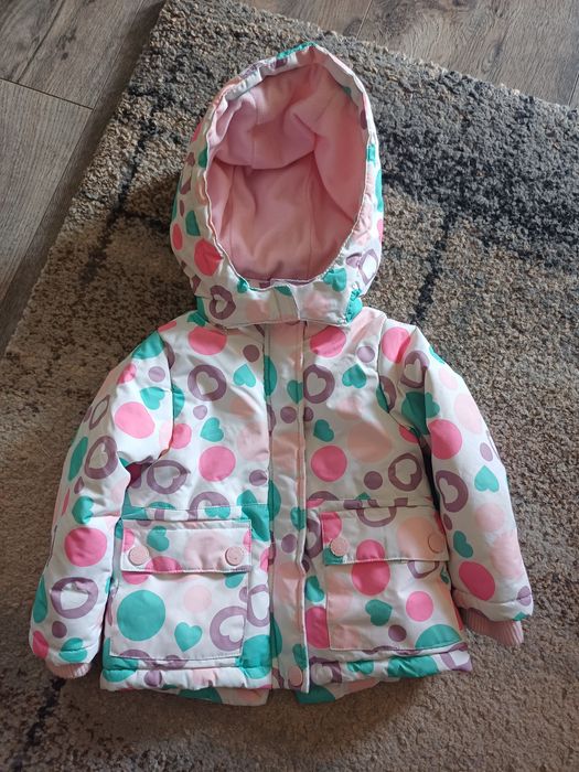 Kurtka zimowa dziewczęca roz 80/86