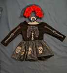 Fantasia Carnaval/Halloween menina esqueleto