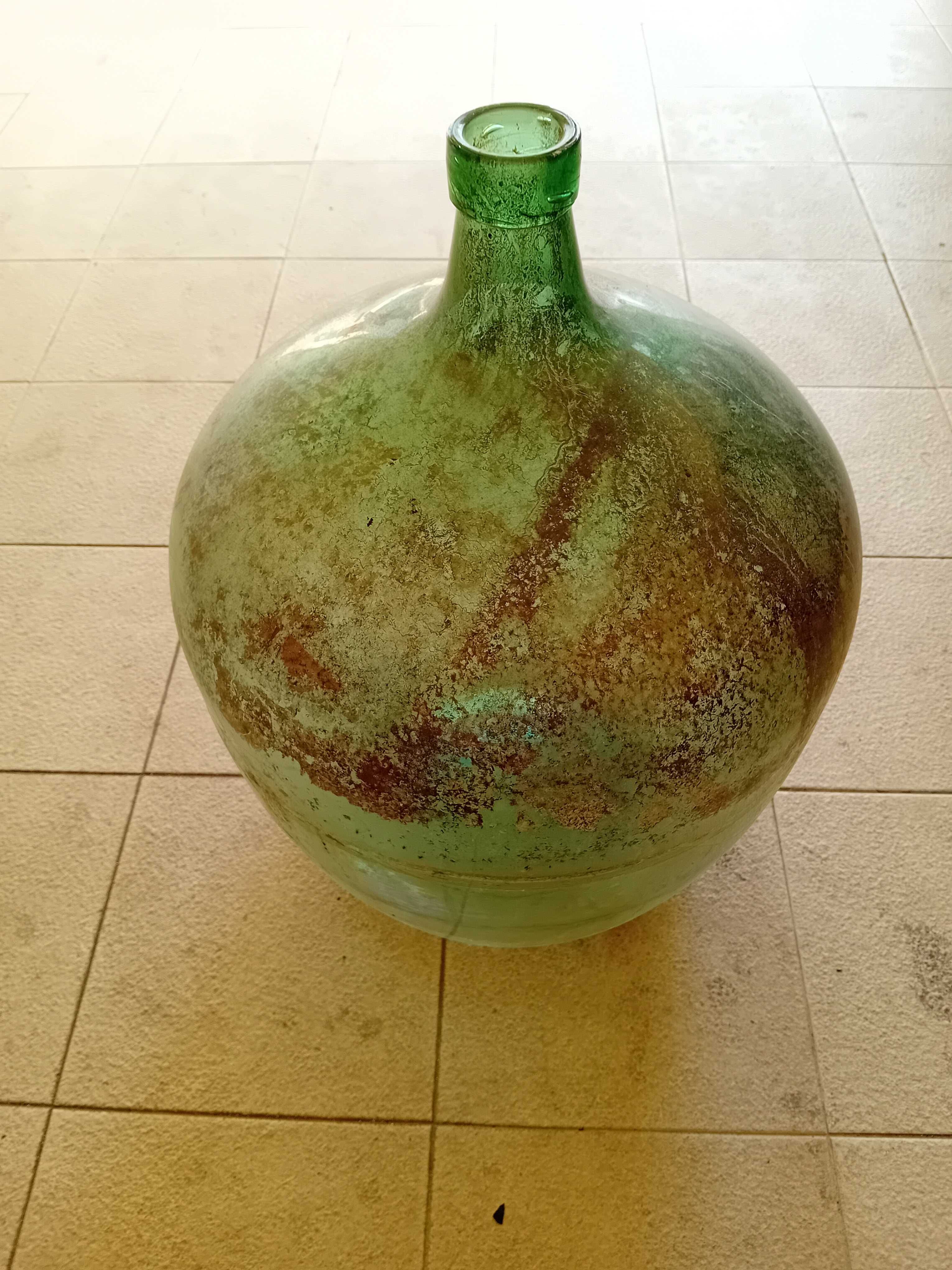Garrafão de vidro de 50/60 lt para decoração