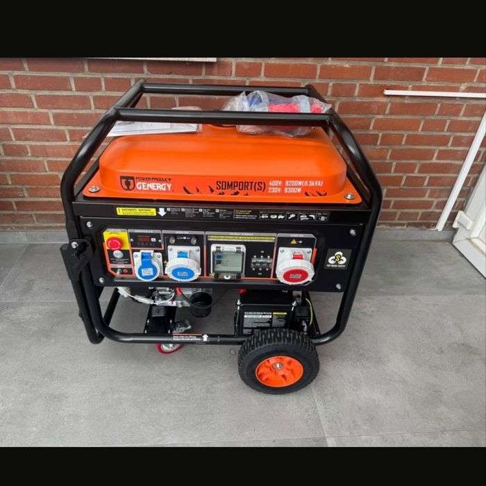 Генератор бензиновий Genergi Somport-S 9200W(11,5kva) 230/400В