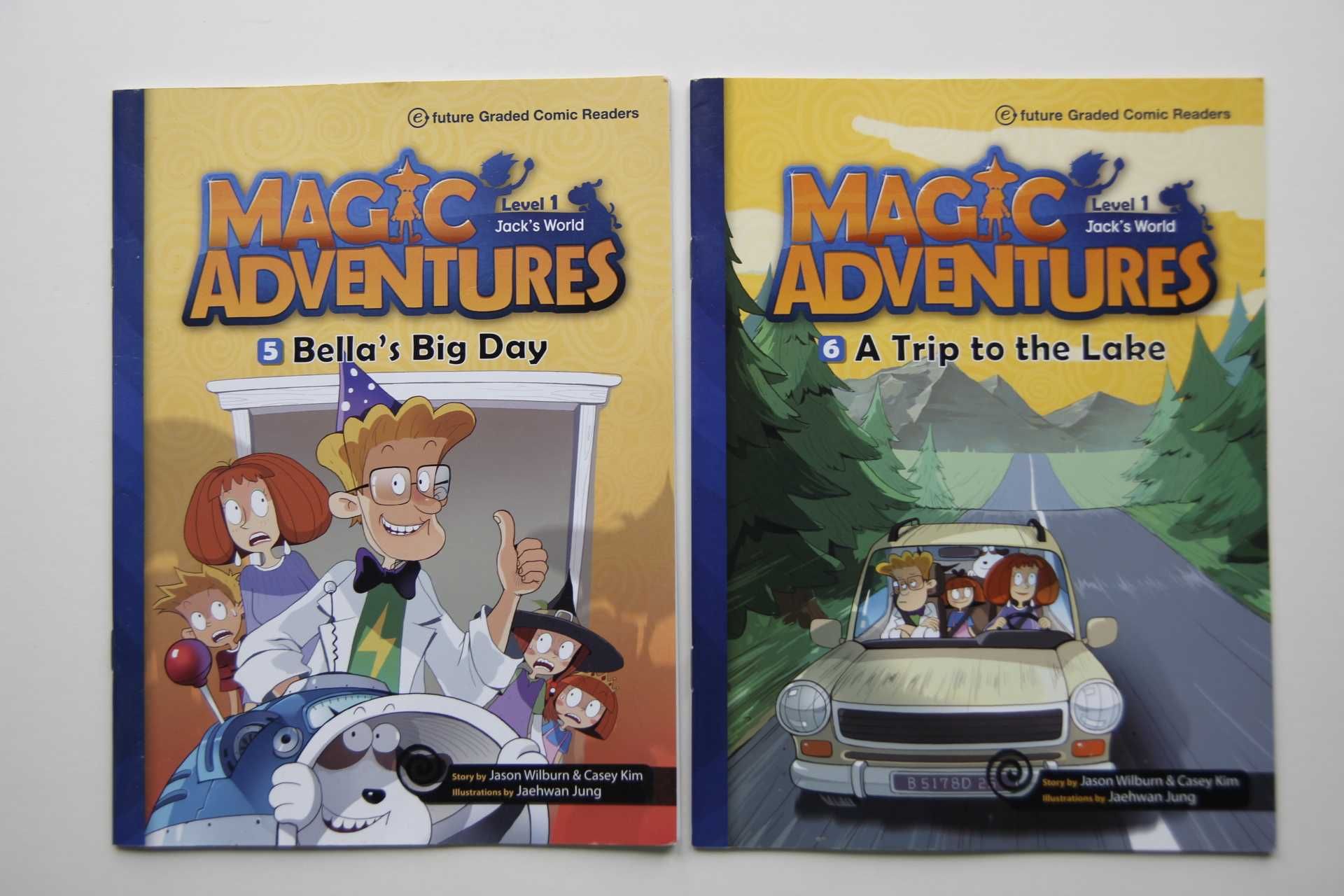 MAGIC ADVENTURES Jack's World level 1 zestaw komiksów używane stan bdb