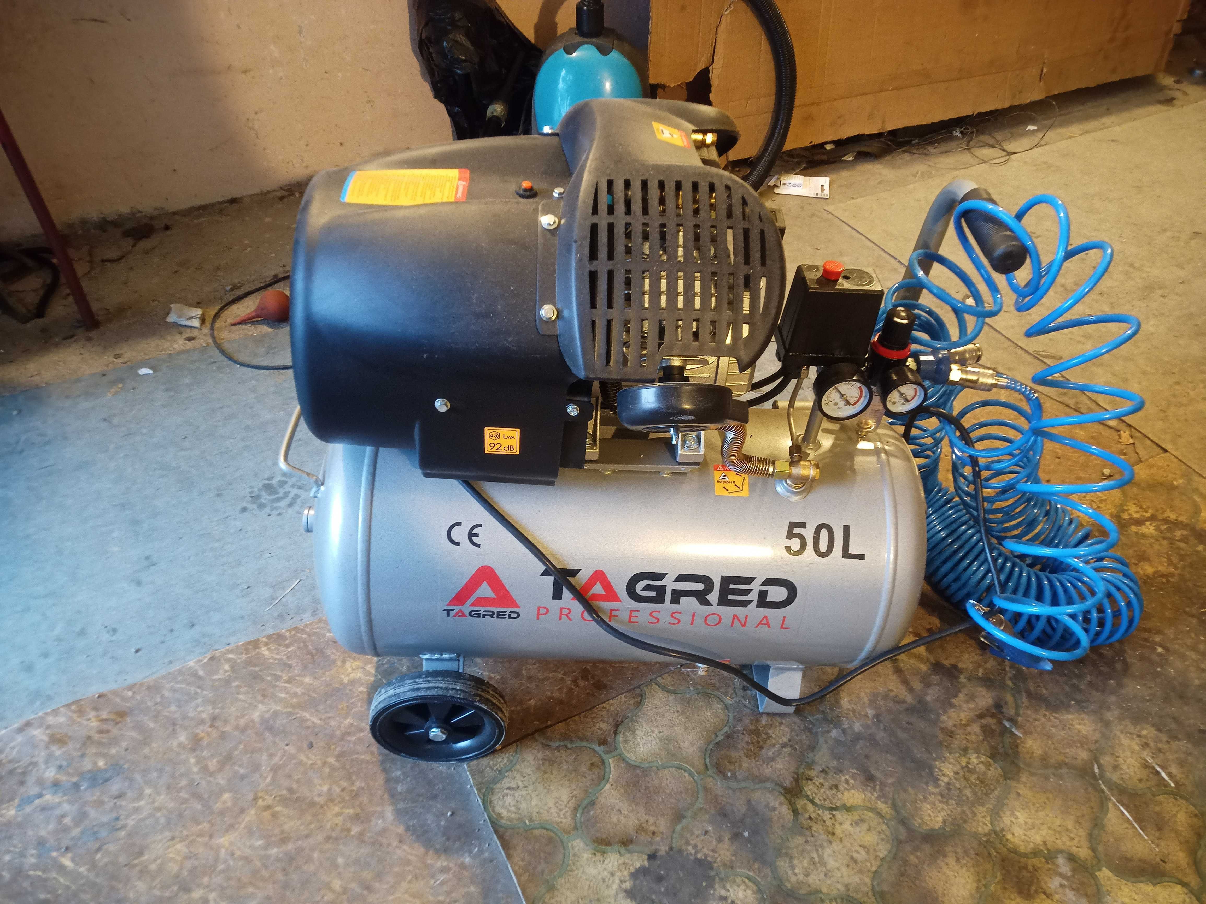Kompresor / Sprężarka TAGRED 50L V2 model TA360 - Jak nowy!