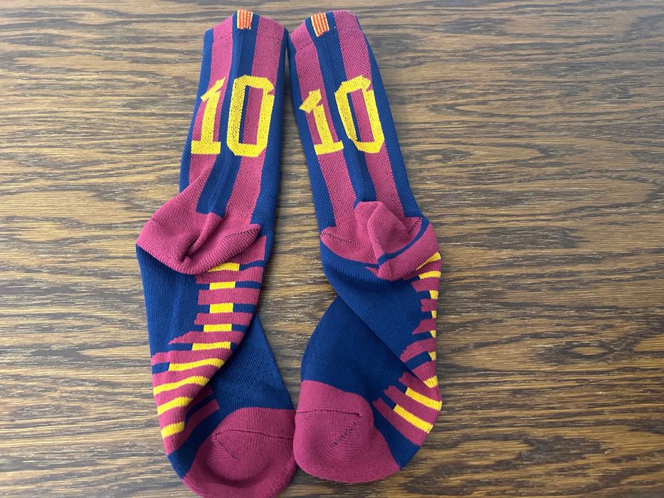 Barcelona 10 Barca 10 skarpety piłkarskie FC Barcelona skarpety