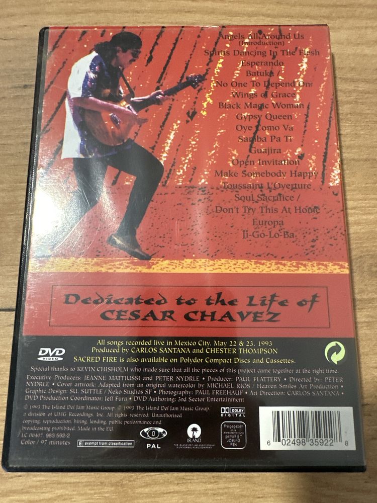 DVD musical de Santana