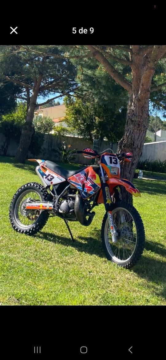 mota ktm 125cc com kit athena para 175cc