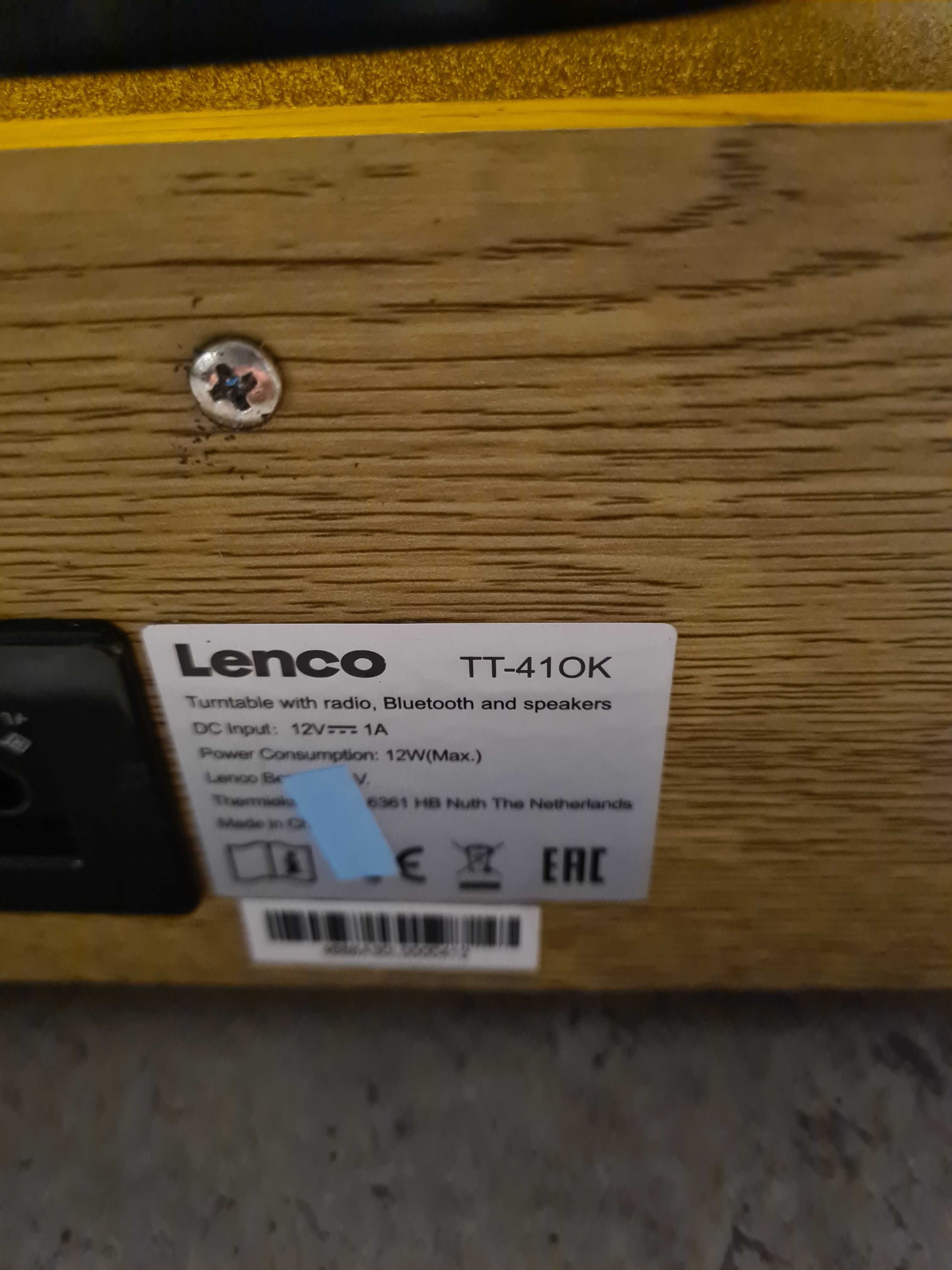 Gramofon Lenco TT-41OK DREWNO RADIO Bluetooth AUX