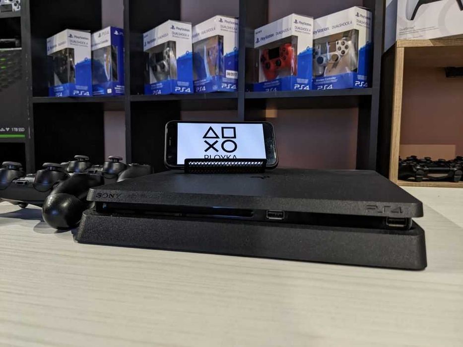 Магазин! Playstation 4 Slim  (1 или 2 джойстика) +Гарантия! 1TB!