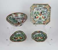 4 Peças antigas porcelana da China Galos