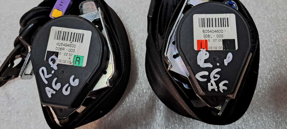 Pasy bezpieczeństwa Audi A6 C6 kpl czarne