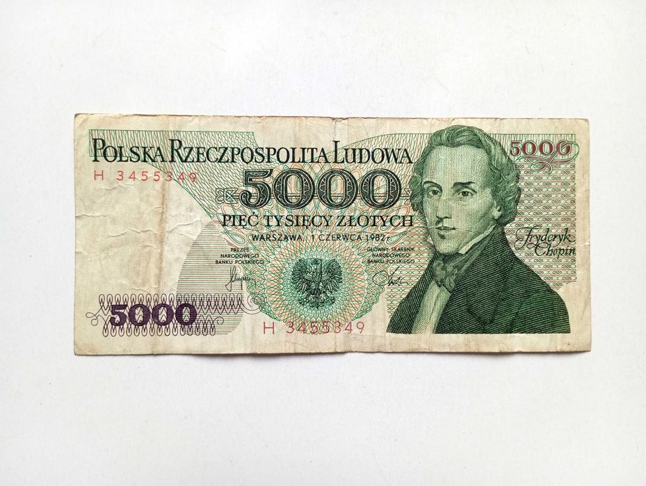 5000 zł 1982  -  H  -