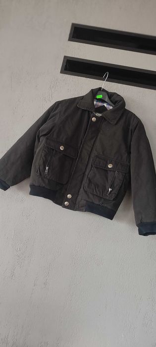 Kurtka jesienna zimowa ocieplana czarna krótka 134