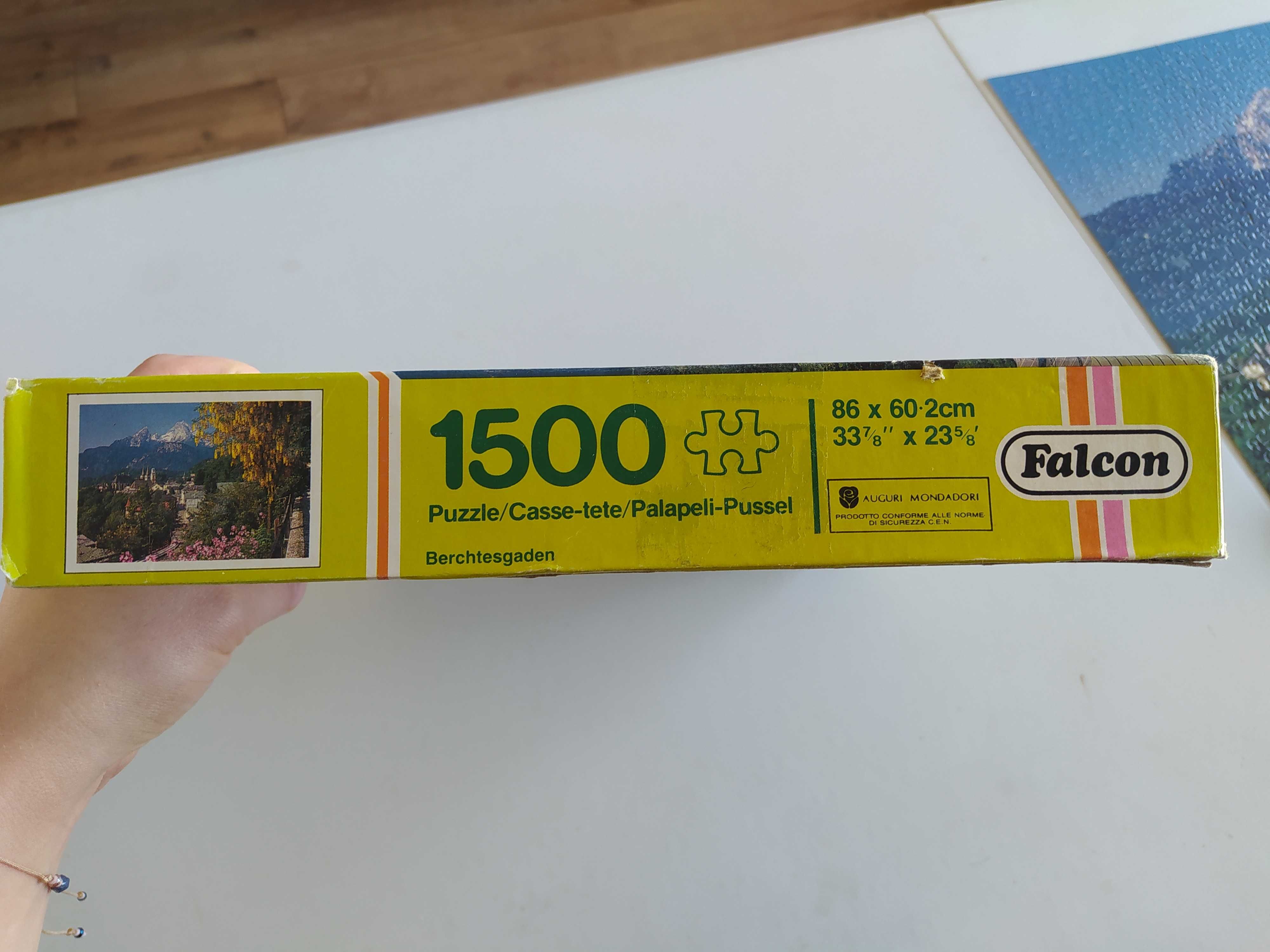 Puzzle 1500 elementów, kompletne, Falcon, góry