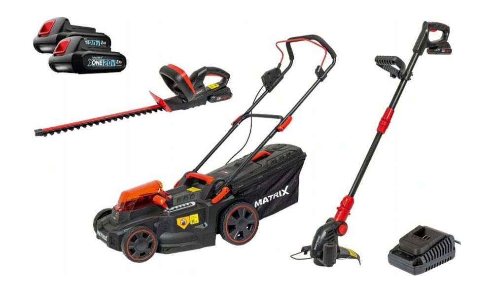 Газонокосилка+кущоріз+тример "Маtrix trinity" на акамуляторі