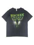 Wacken 2021 czarna koszulka z dwustronnym nadrukiem zespołu rockowego