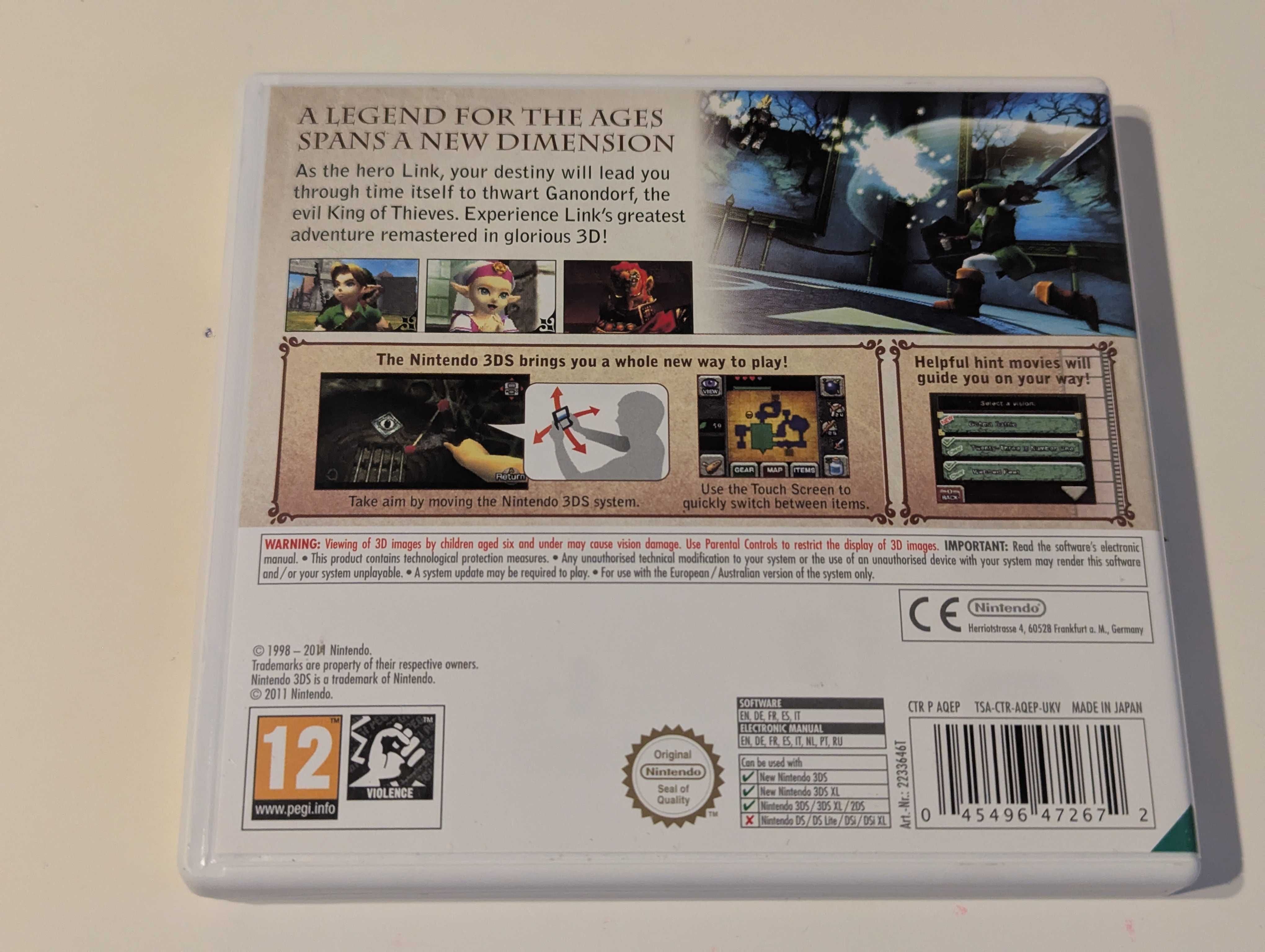 The Legend Of Zelda Ocarina Of Time Nintendo 3DS