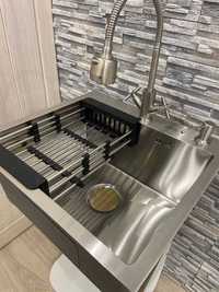 Кухонная мойка Platinum HANDMADE 500-500мм. HD-D001 Нержавейка