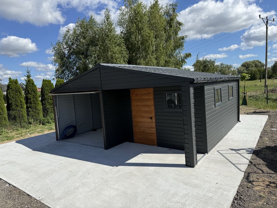 Garaz blaszany 6x6 6x5,8 profil zamkniety
