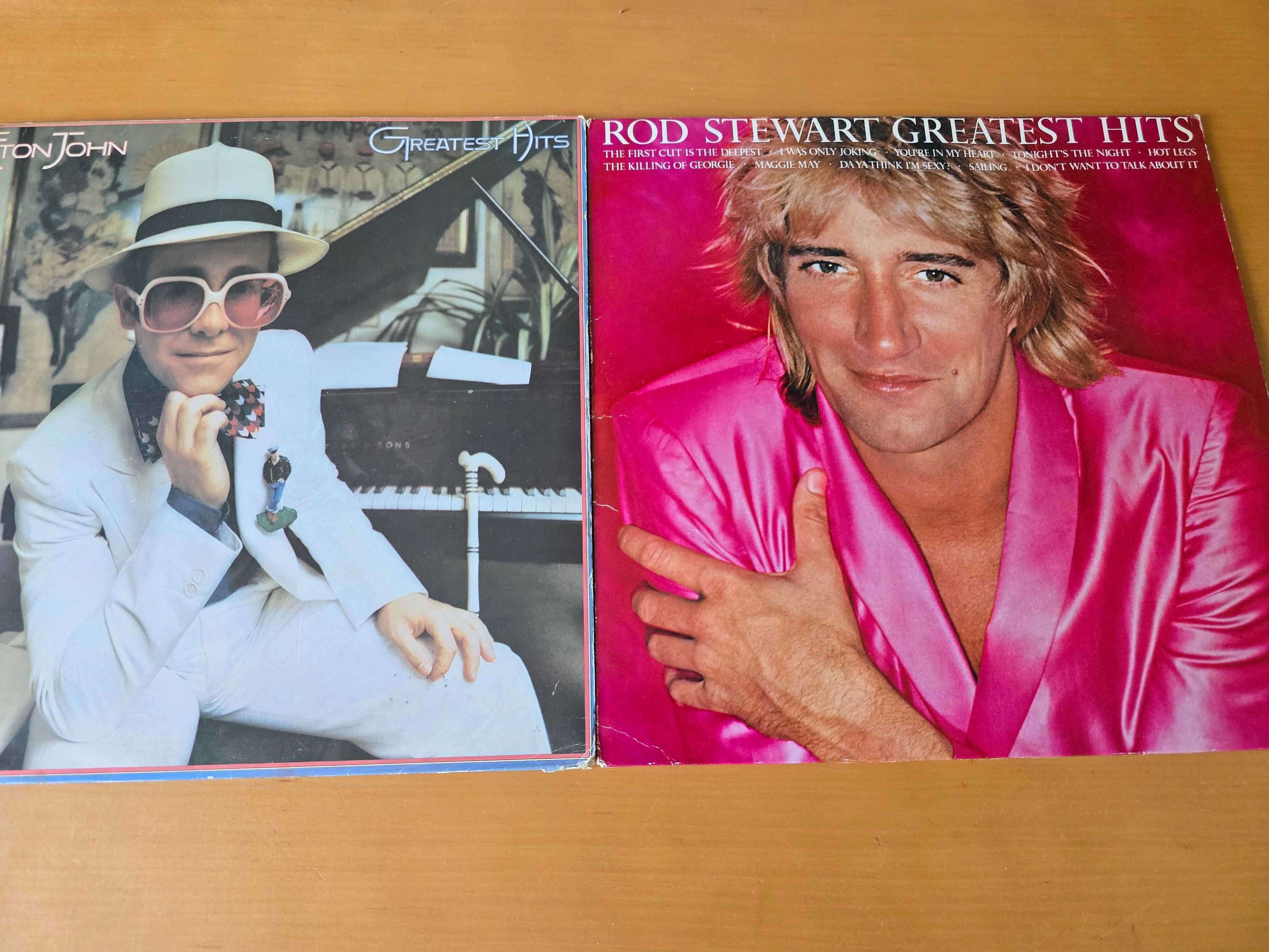 Płyty winylowe: ELTON JOHN , ROD STEWART - stare wydania - same hity
