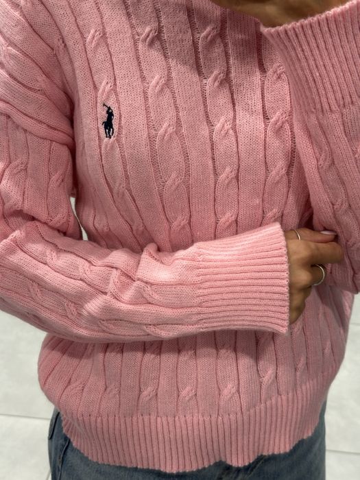 Светр жіночий, светр Ralph Lauren, рожевий светр, бежевеий светр