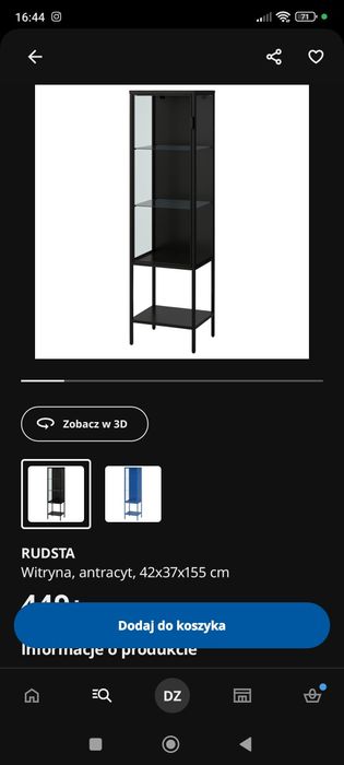 Witryna Ikea RUDSTA