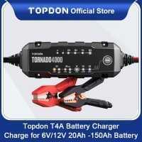 Topdon T4000 Carregadores Automáticos de Bateria 6V 12V de 20 a 150ha