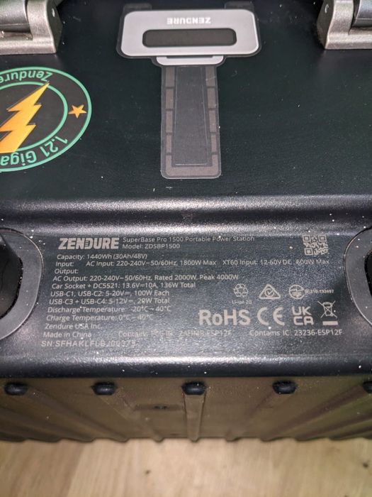 Зарядна станція Zendure SuperBase Pro 1500 - практично новий