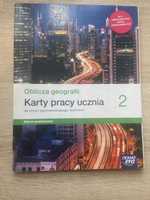 Karta pracy ucznia oblicza geografii 2 (pusta) szkoła średnia