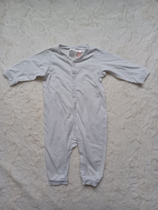 Piżama pajac niemowlęcy biały H&M 68