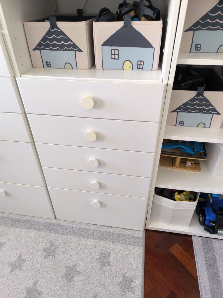 Conjunto de moveis Stuva/Smastad e cabide IKEA