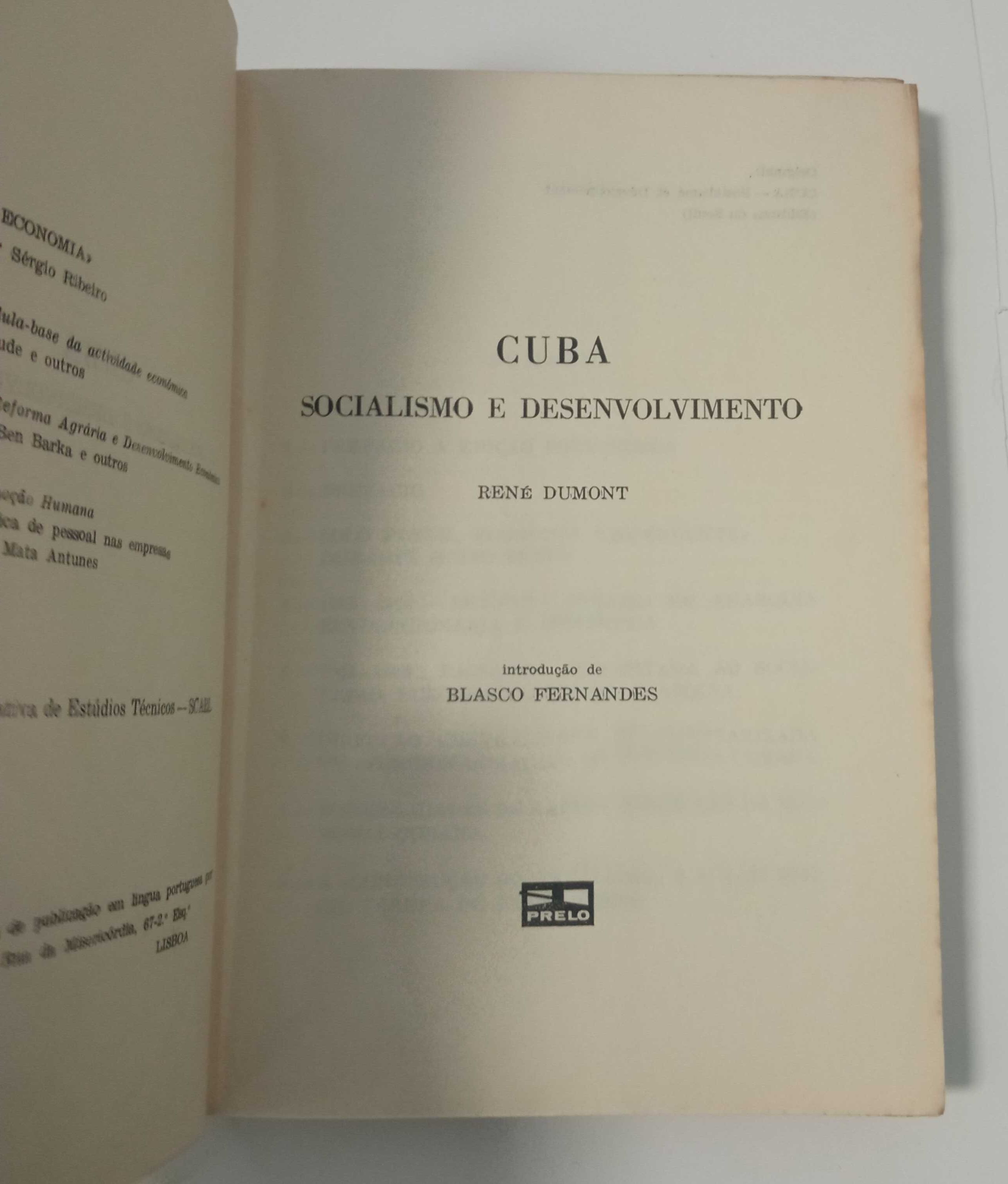 Cuba: Socialismo e desenvolvimento, de René Dumont