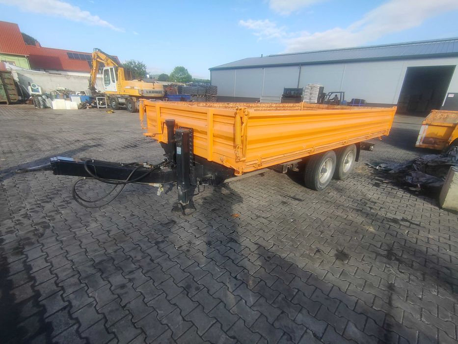 Przyczepa tandem kiper 3str najazdy alu obermaier stan bdb