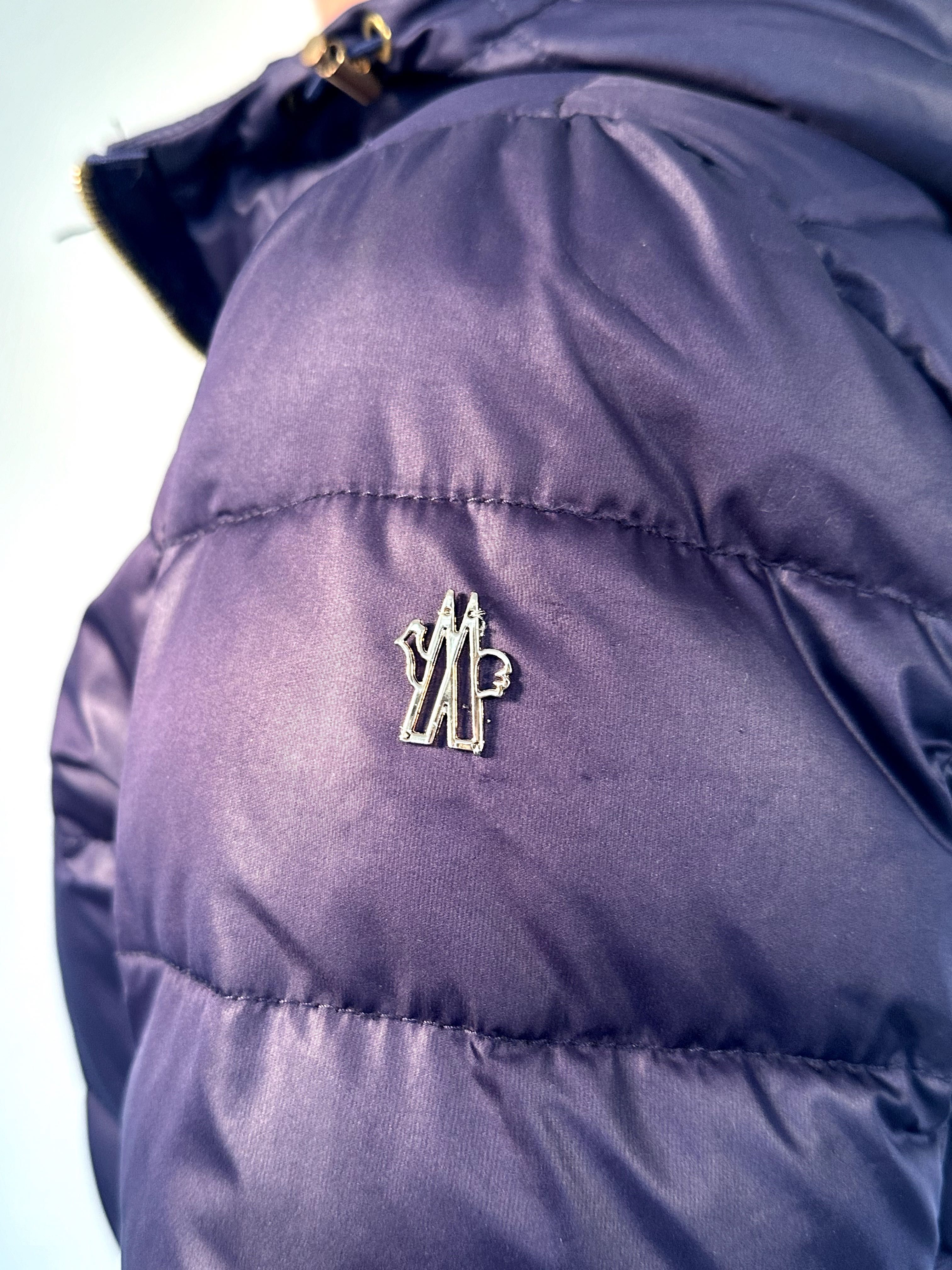 Fioletowa kurtka Moncler
