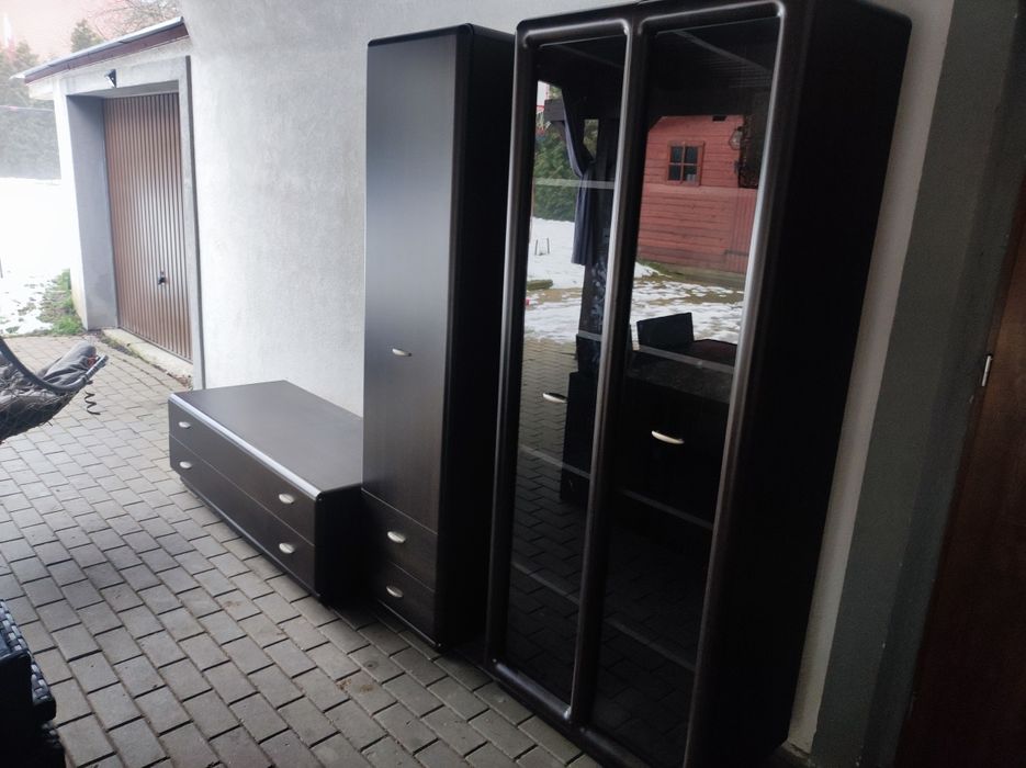 Zestaw mebli szafka RTV ,komoda, witryna