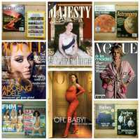 журналы Vogue USA-UA, Vanity Fair, Playboy, журнал English Home, ELLE