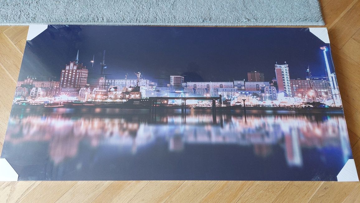 Obraz, panorama miasta, 100x50cm, nowy folia