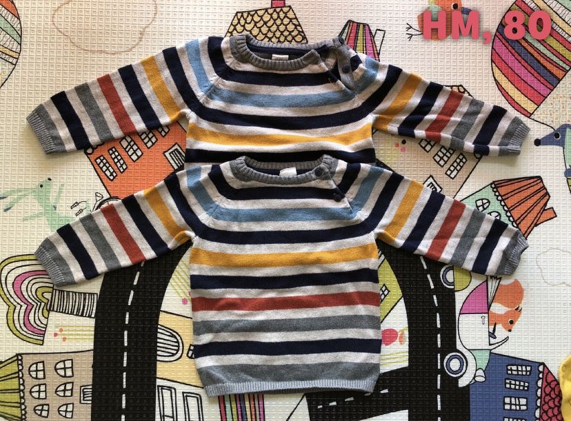 Sweter zimowy HM / 80 / sweterek / dla bliźniaków