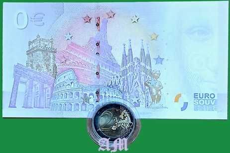 Cristiano Ronaldo 2€ Moeda e Nota 0€