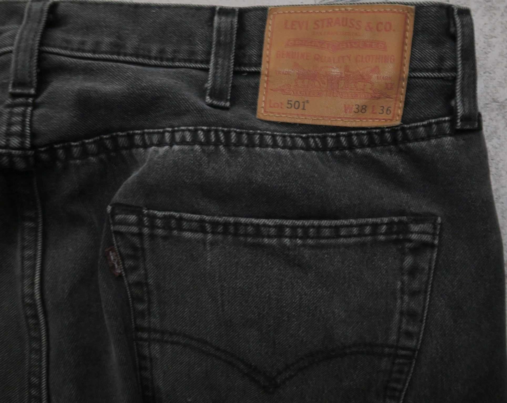 Levi's 501 spodnie jeansowe jeansy 38/36