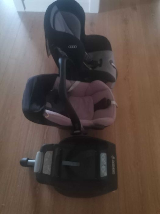Nosidło Maxi Cosi z bazą oraz Fotelik Audi