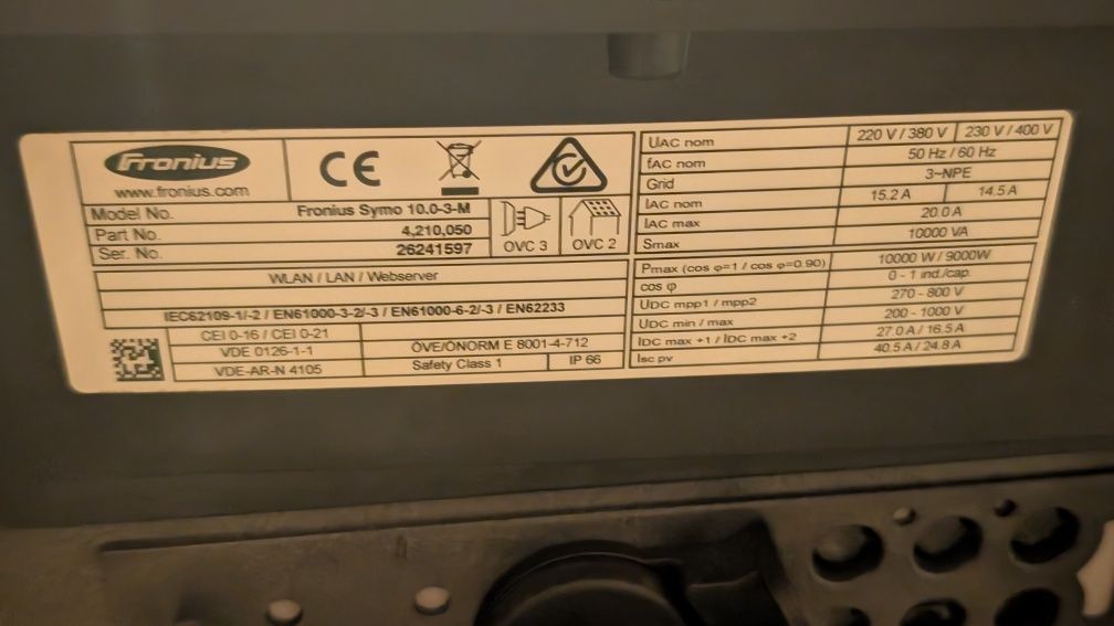 Fronius symo 10 0 3M 10 kW pv inwerter solarny pv falownik