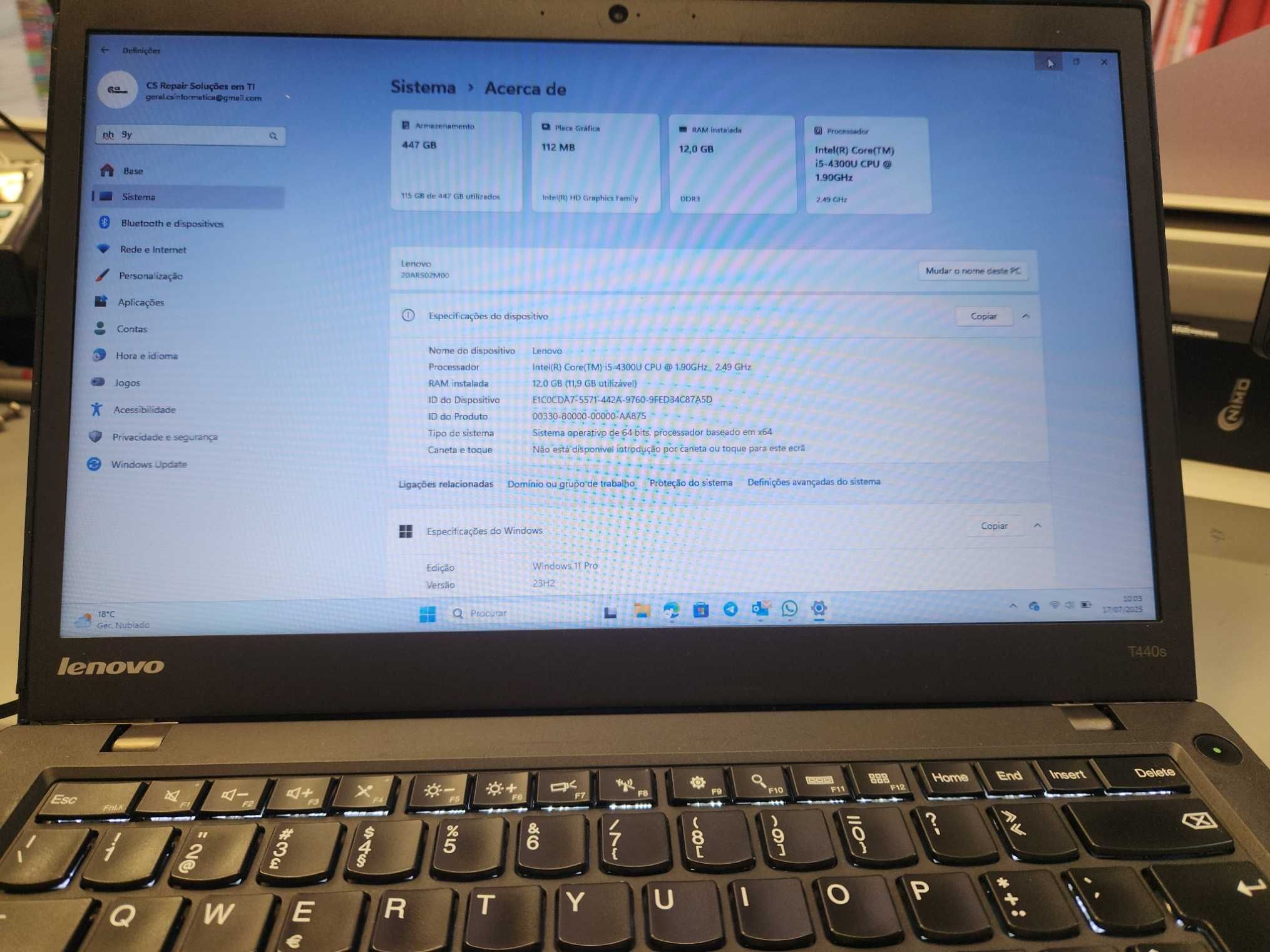 Lenovo ThinkPad T440s