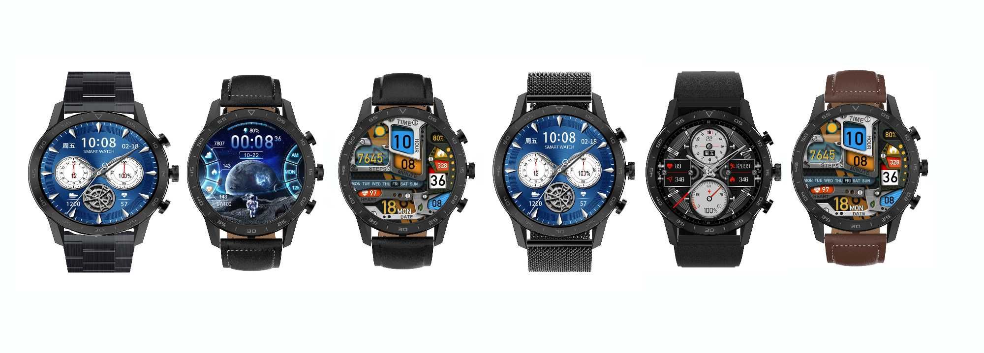 SMARTWATCH MĘSKI DT70+ pasuje do tel. Samsung Apple Huawei Xiaomi