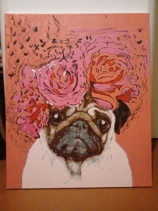 Картина-витраж "Святая" и "Я красавица"