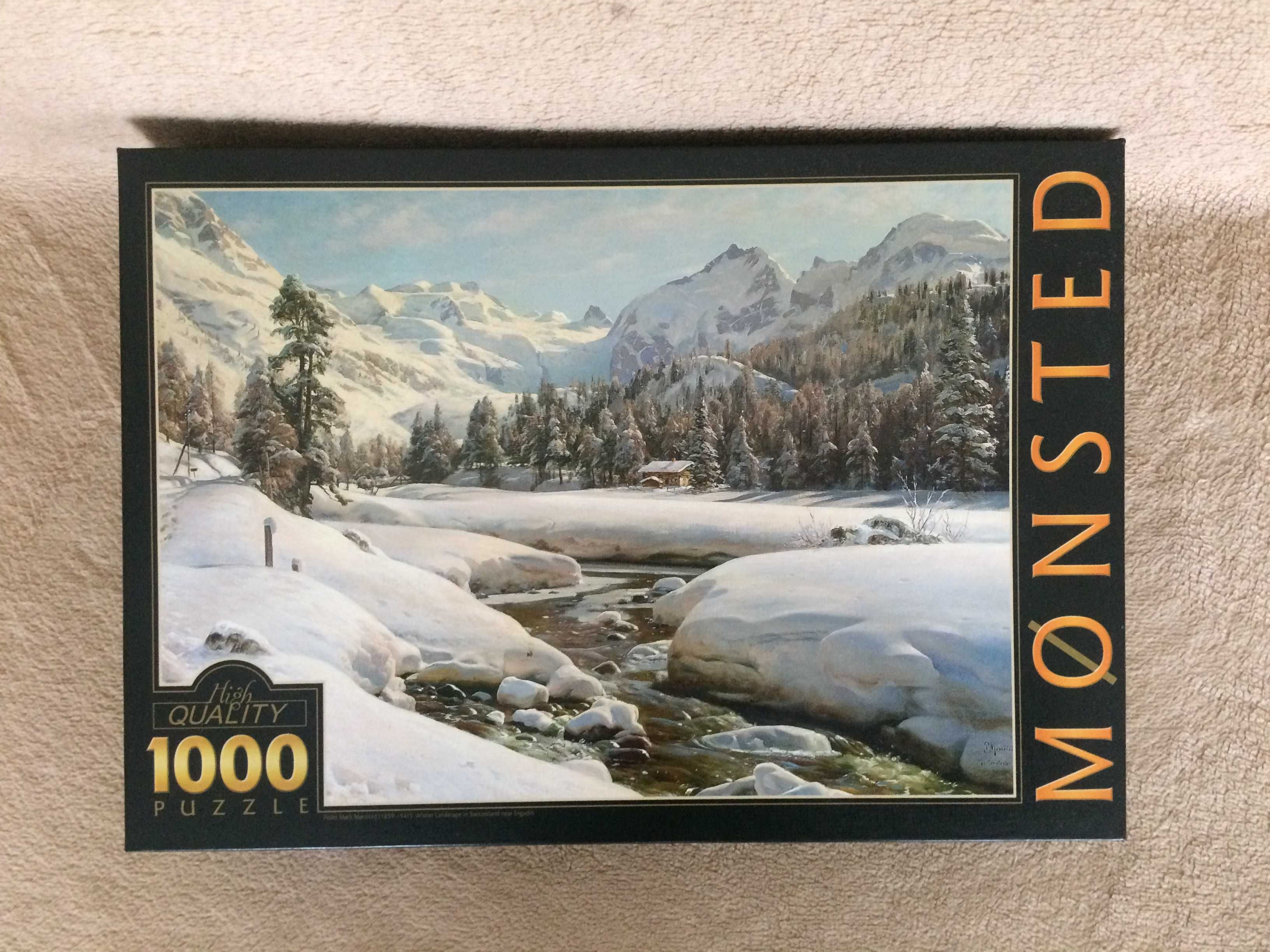 Puzzle Winter Landscape, P M Monsted, D-Toys, 1000