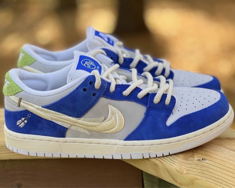 Кросівки Nike SB Dunk Low Pro Fly Streetwear Gardenia Данки сині