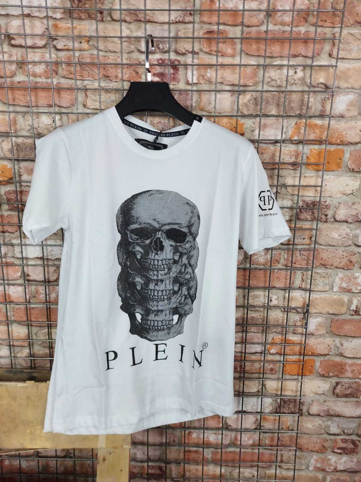 Koszulka męska t-shirt Philipp Plein biała koszulki męskie premium hit