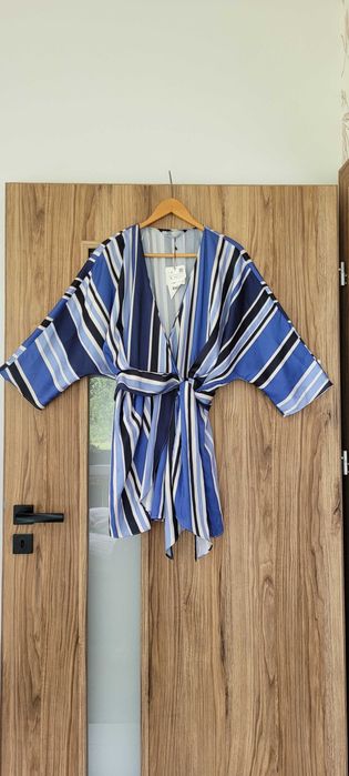 Kombinezon krótki kopertowy paski wiązany Zara,r S